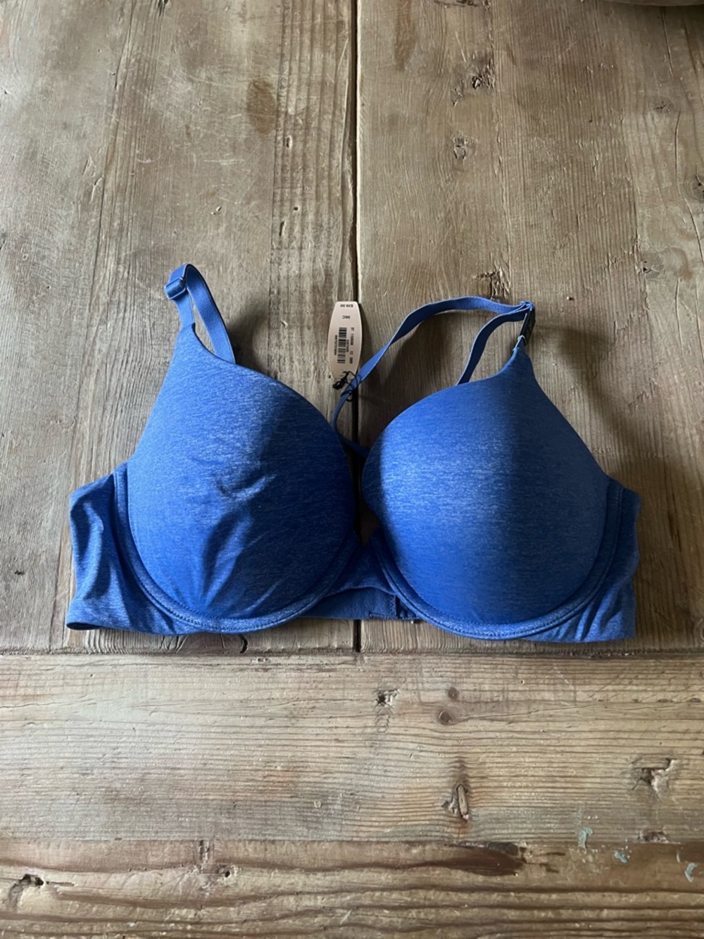 Victoria's Secret Blue Mottled T-Shirt Bra